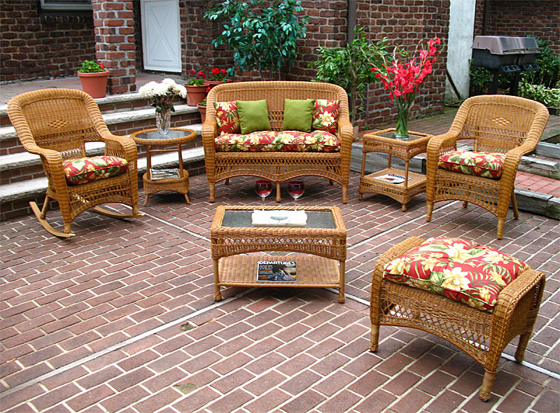 Golden Honey Bel Aire Outdoor Resin Wicker Patio Furniture
