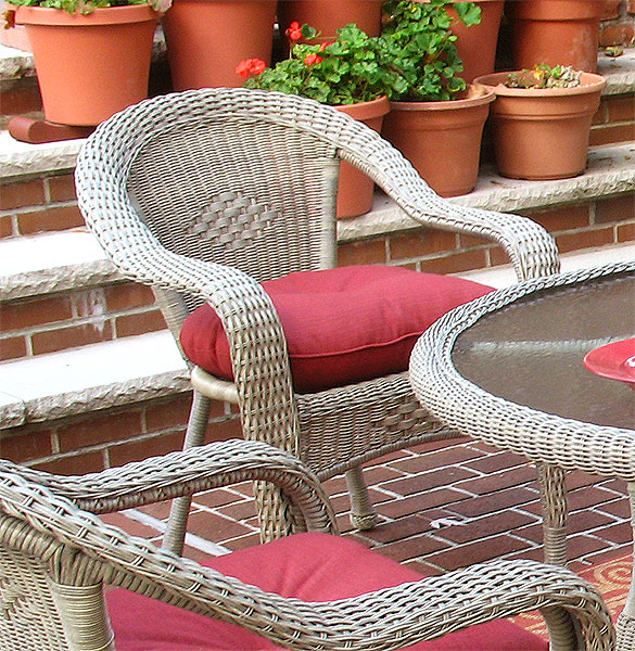 Resin Wicker Dining Chairs