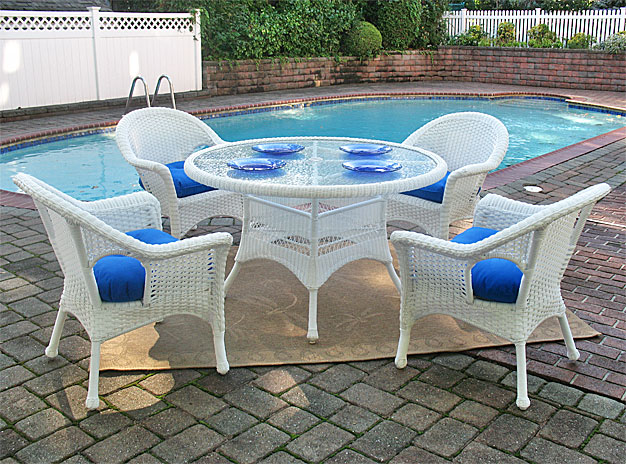 Resin Wicker Patio Dining Sets with Veranda Chairs - Outdoor Resin