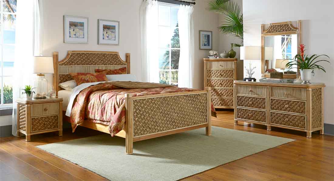 china rattan bedroom furniture